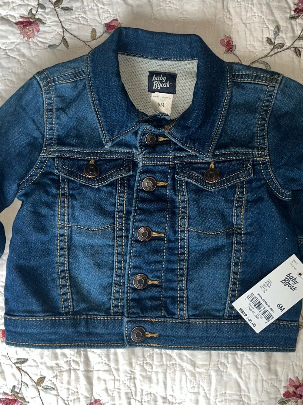 Baby B'gosh Dark Blue Denim Jacket for Infants - 6M